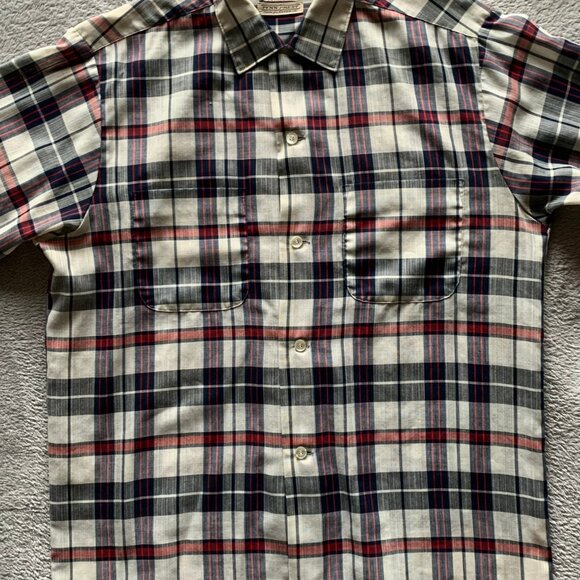 60s Vintage Button-Down Long Sleeve. Towncraft Par Excellence. Medium. - Picture 4 of 10